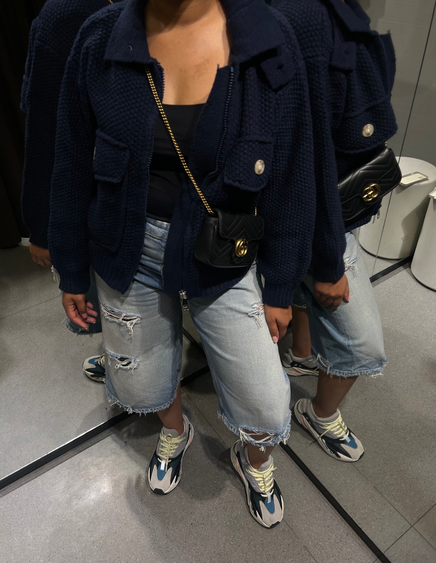 Crochet Bomberjack Navy