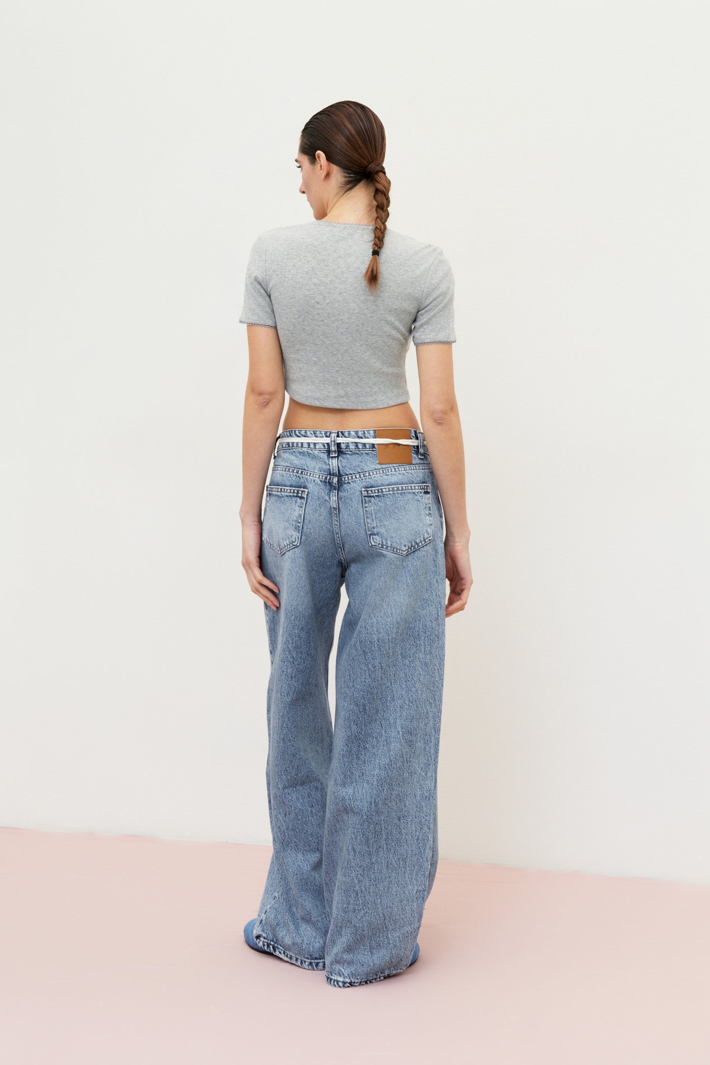 LACE UP JEANS