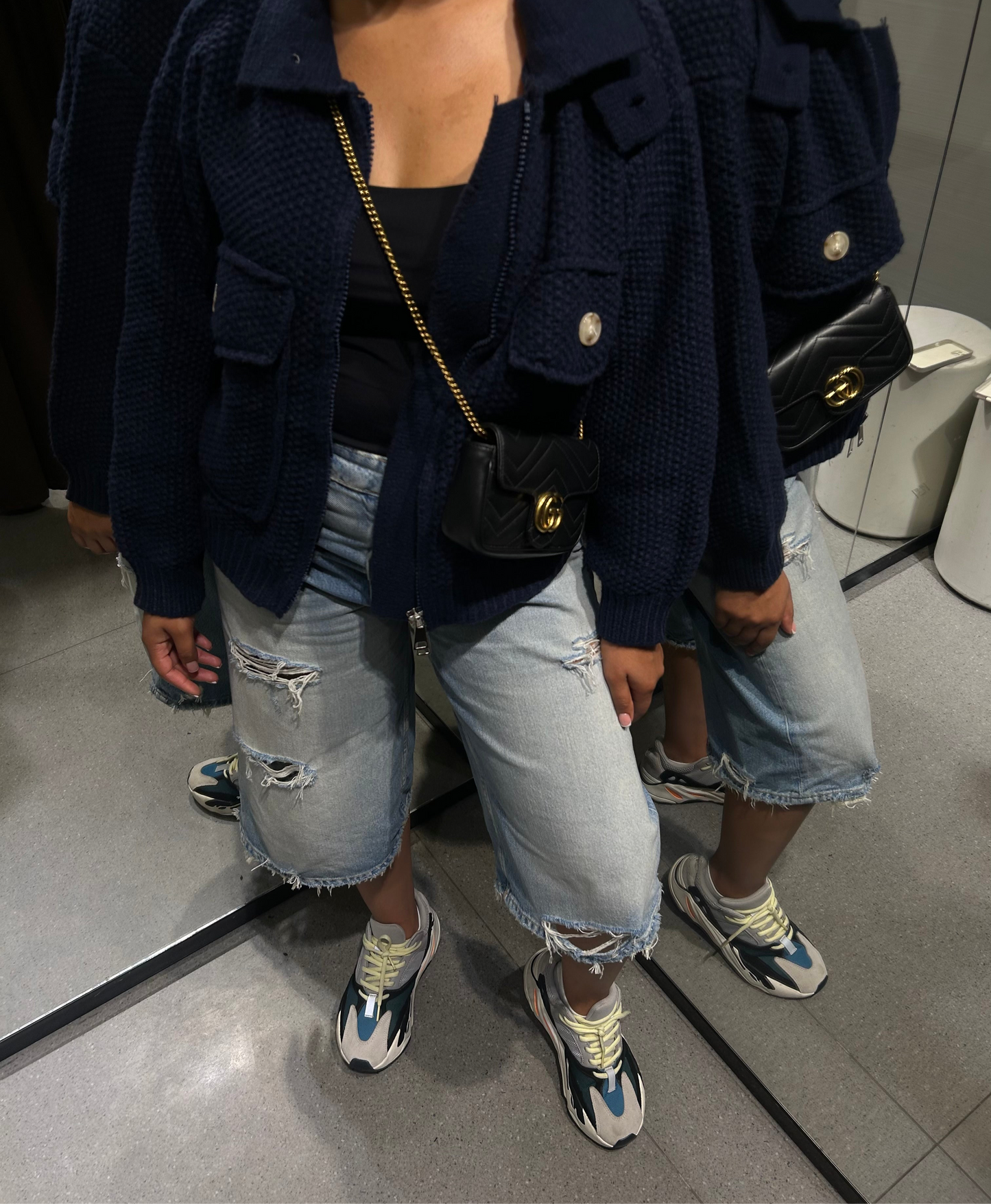 Crochet Bomberjack Navy
