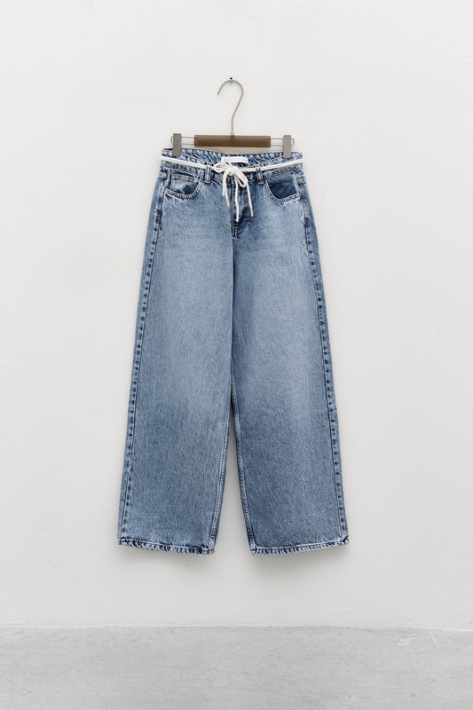 LACE UP JEANS